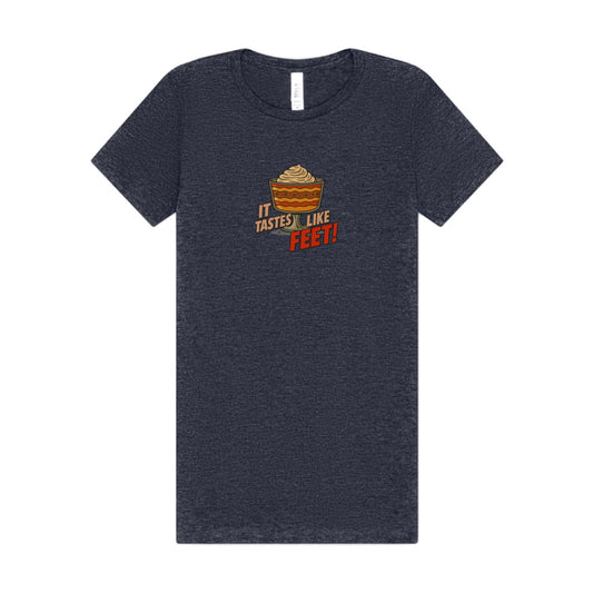 It Tastes Like Feet! — Thanksgiving Trifle Retro Women's Tee (Dark)