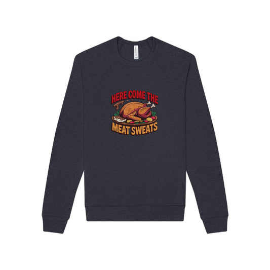 Here Come the Meat Sweats — Friends Thanksgiving Sweatshirt (Dark)