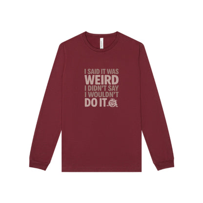 It's Weird, But I'm Interested Anyway — Retro Long Sleeve (Dark)