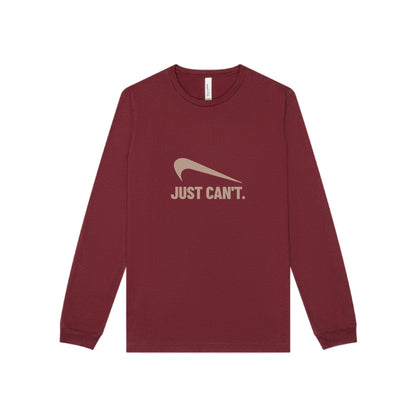 Just Can’t Athletic Parody — Retro Workout Long Sleeve (Dark)
