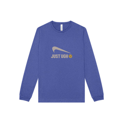Just Ugh 😒 Athletic Parody — Retro Workout Long Sleeve (Dark)