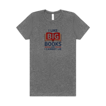 I Like Big Books and I Cannot Lie — Bibliophile Retro Women's Tee (Light)