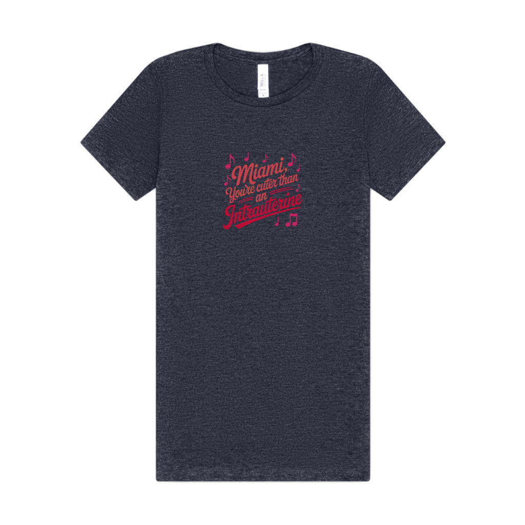 Cuter Than An Intrauterine — Golden Girls Women's Tee (Dark)