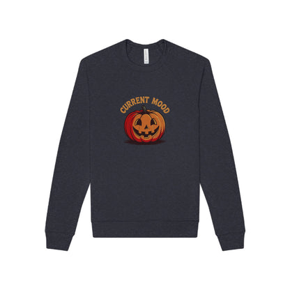 Current Mood (Classic Pumpkin) — Retro Halloween Sweatshirt (Dark)
