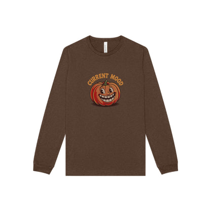 Current Mood (Toothy Jack) — Retro Halloween Long Sleeve (Dark)