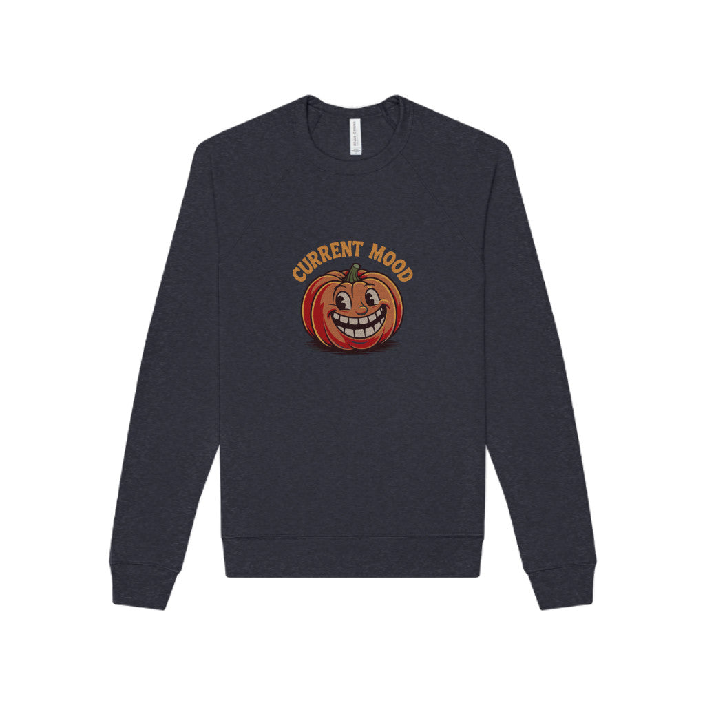 Current Mood (Toothy Jack) — Retro Halloween Sweatshirt (Dark)