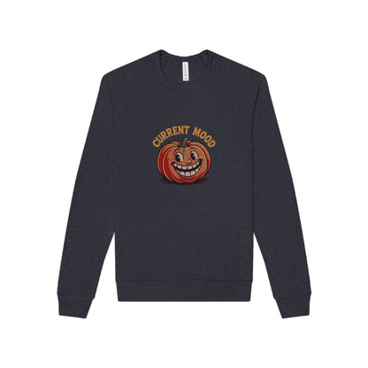 Current Mood (Toothy Jack) — Retro Halloween Sweatshirt (Dark)