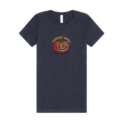 Current Mood (Toothy Jack) — Retro Halloween Women's Tee (Dark)