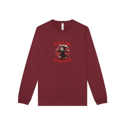 What a Time to Be Alive — Not-So-Grim Reaper Long Sleeve (Dark)