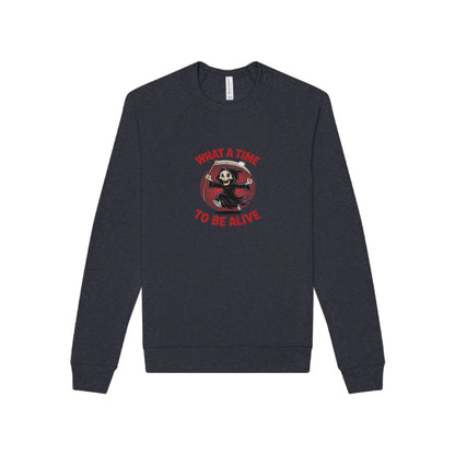 What a Time to Be Alive — Not-So-Grim Reaper Sweatshirt (Dark)