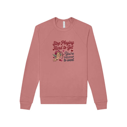 Stop Playing Hard to Get — Retro Cupid Sweatshirt (Light)