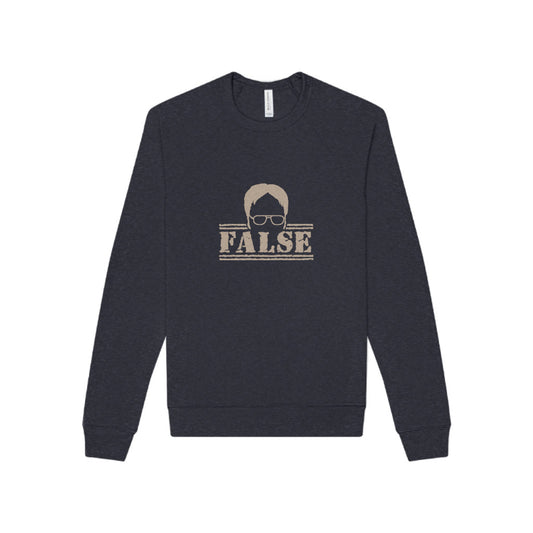 Dwight Schrute FALSE —  The Office-Inspired Sweatshirt (Dark)