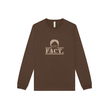 Dwight Schrute FACT. — The Office-Inspired Long Sleeve (Dark)
