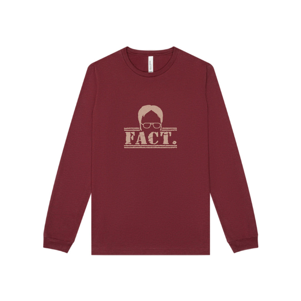 Dwight Schrute FACT. — The Office-Inspired Long Sleeve (Dark)