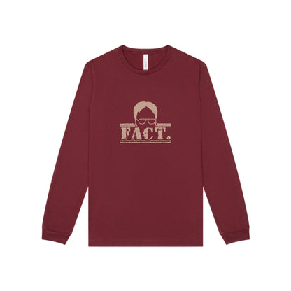 Dwight Schrute FACT. — The Office-Inspired Long Sleeve (Dark)