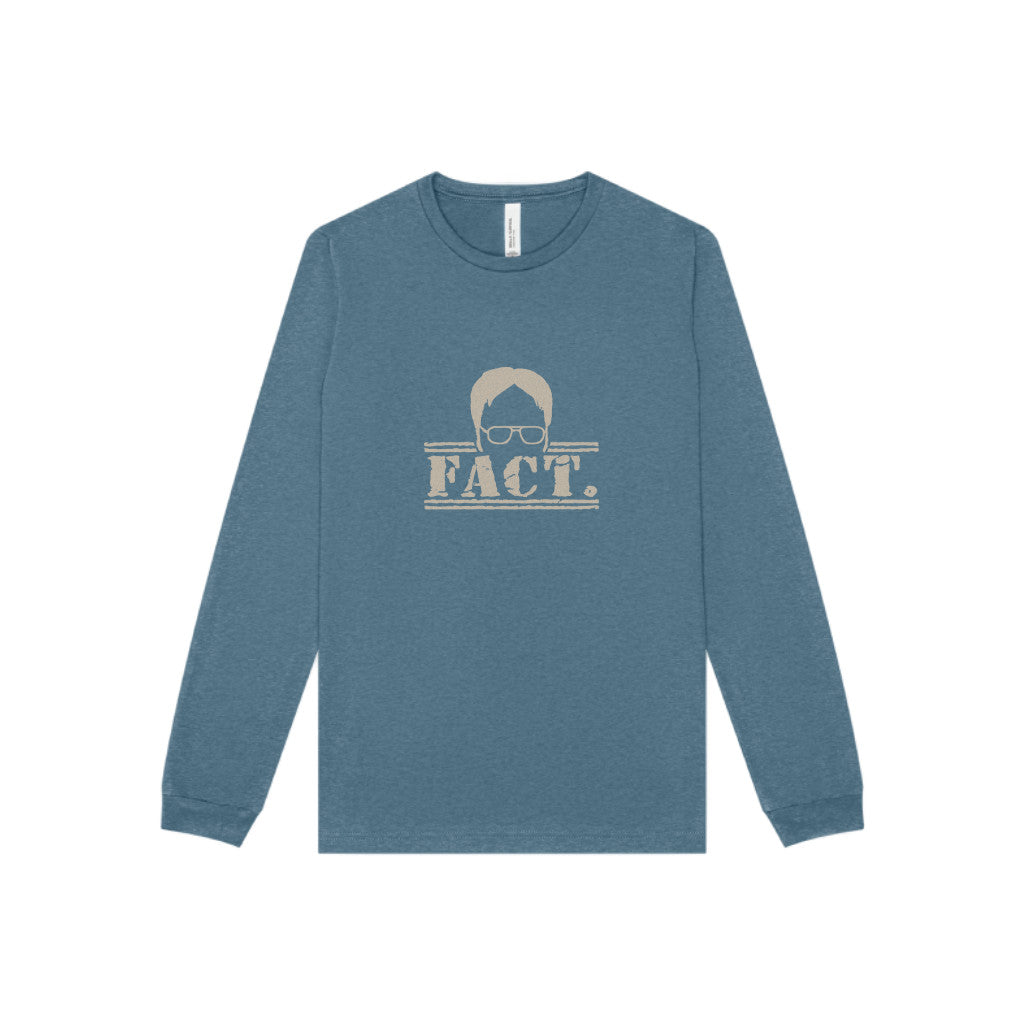 Dwight Schrute FACT. — The Office-Inspired Long Sleeve (Dark)