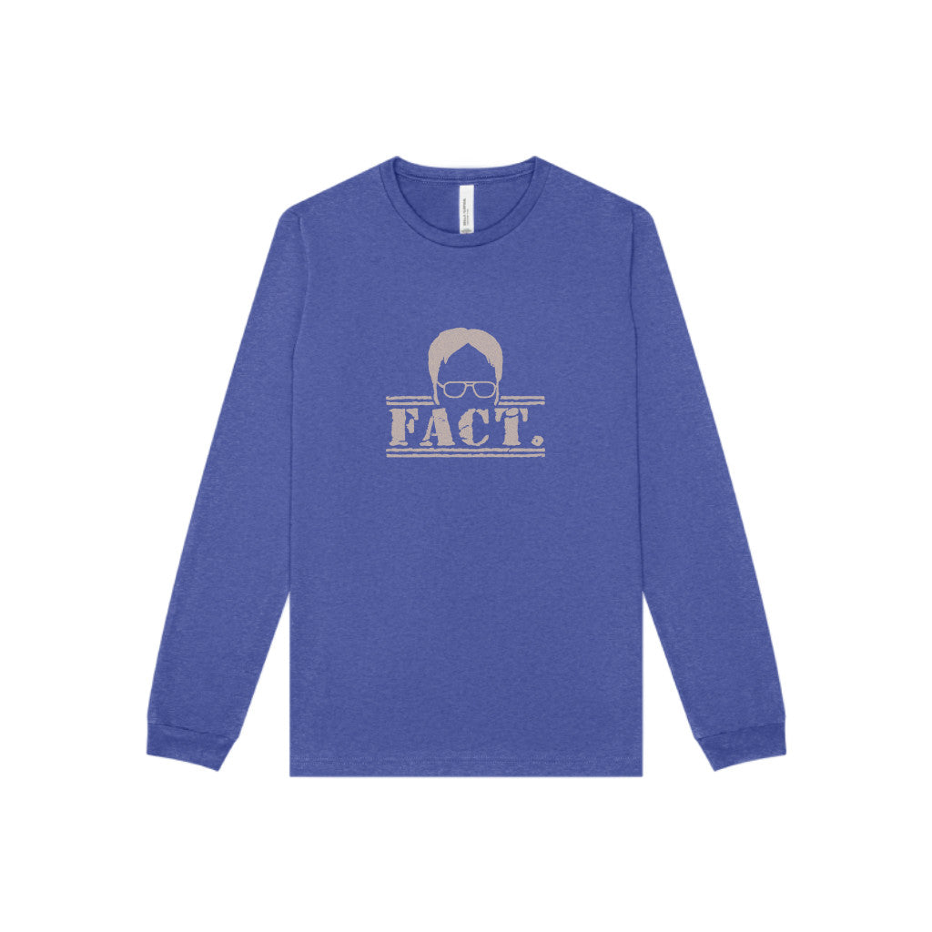 Dwight Schrute FACT. — The Office-Inspired Long Sleeve (Dark)