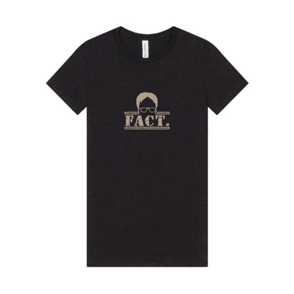Dwight Schrute FACT. — The Office-Inspired Women's Tee (Dark)