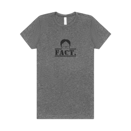 Dwight Schrute FACT. — The Office-Inspired Women's Tee (Light)
