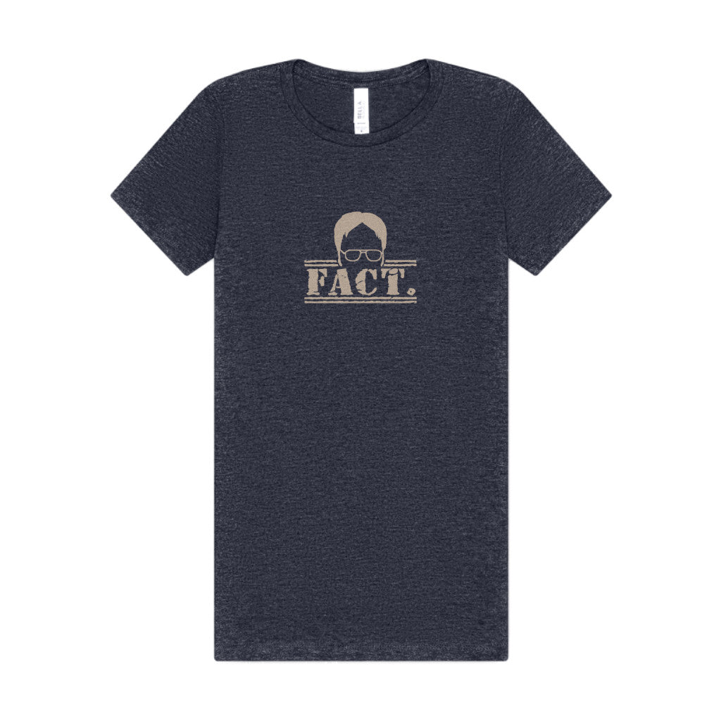 Dwight Schrute FACT. — The Office-Inspired Women's Tee (Dark)