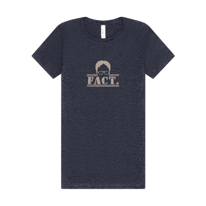 Dwight Schrute FACT. — The Office-Inspired Women's Tee (Dark)