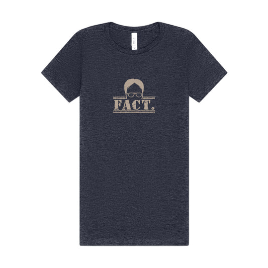 Dwight Schrute FACT. — The Office-Inspired Women's Tee (Dark)