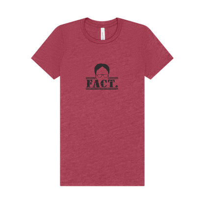 Dwight Schrute FACT. — The Office-Inspired Women's Tee (Light)