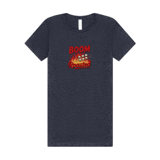 Boom, Roasted — Michael Scott Women's Tee (Dark)