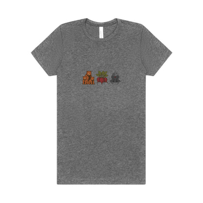 Bears, Beets, Battlestar (Icons) — Retro Women's Tee (Light)