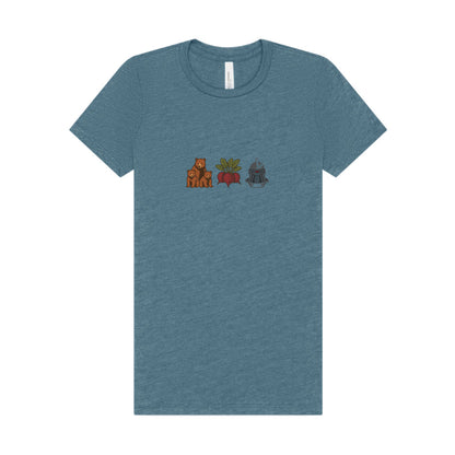 Bears, Beets, Battlestar (Icons) — Retro Women's Tee (Light)
