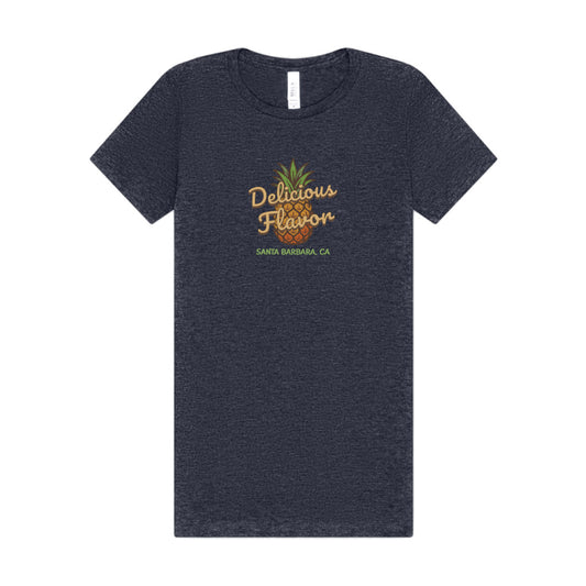 Delicious Flavor — Santa Barbara Pineapple Women's Tee (Dark)