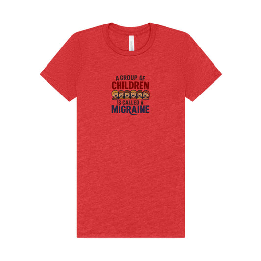 A Group of Children Is Called a Migraine — Retro Women's Tee (Light)