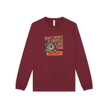 Don't Worry If People Like You (They Don't) — Retro Long Sleeve (Dark)