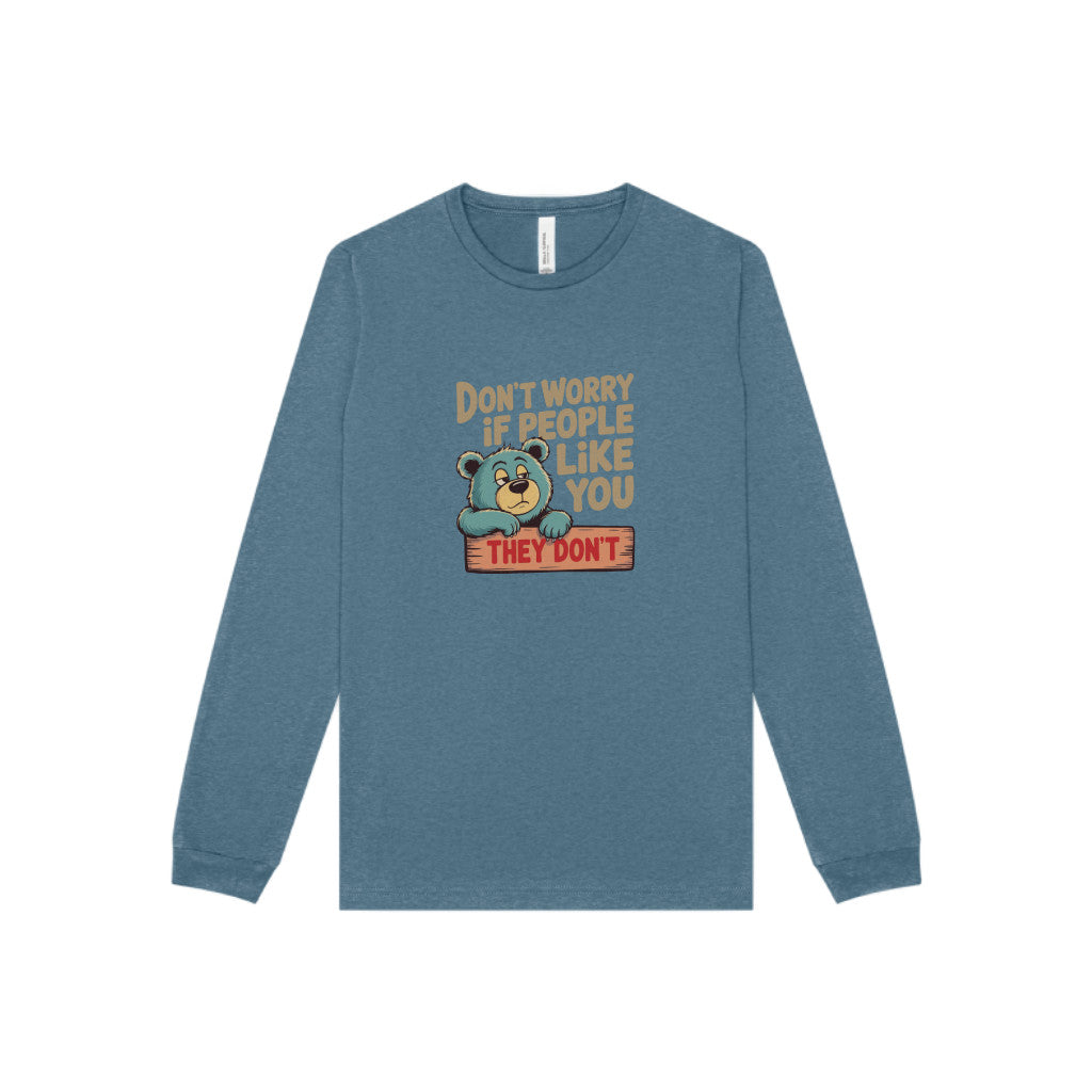Don't Worry If People Like You (They Don't) — Retro Long Sleeve (Dark)