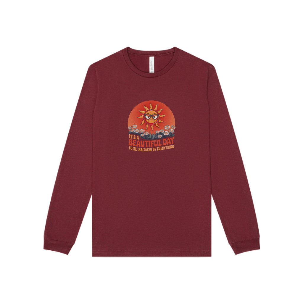 Beautiful Day To Be Irritated by Everything — Retro Long Sleeve (Dark)