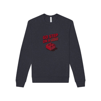 Go Step on a LEGO — Red Plastic Brick Retro Sweatshirt (Dark)