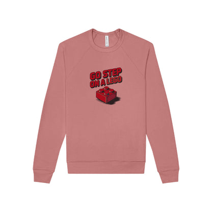 Go Step on a LEGO — Red Plastic Brick Retro Sweatshirt (Light)