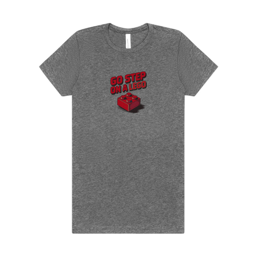 Go Step on a LEGO — Red Plastic Brick Retro Women's Tee (Light)