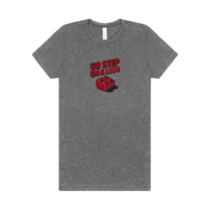 Go Step on a LEGO — Red Plastic Brick Retro Women's Tee (Light)