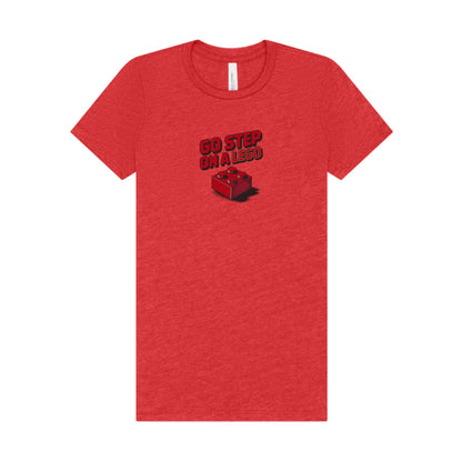 Go Step on a LEGO — Red Plastic Brick Retro Women's Tee (Light)
