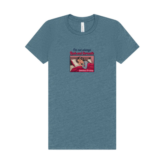 I'm Not Always Rude and Sarcastic — Retro Women's Tee (Light)
