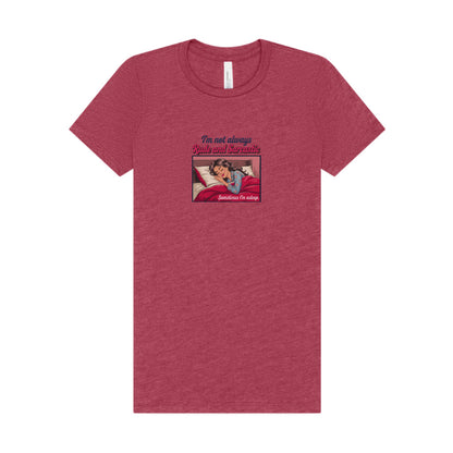 I'm Not Always Rude and Sarcastic — Retro Women's Tee (Light)