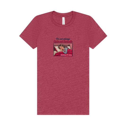 I'm Not Always Rude and Sarcastic — Retro Women's Tee (Light)