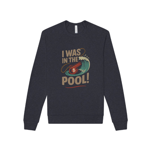I Was in the Pool! — George Costanza Shrinkage Sweatshirt (Dark)