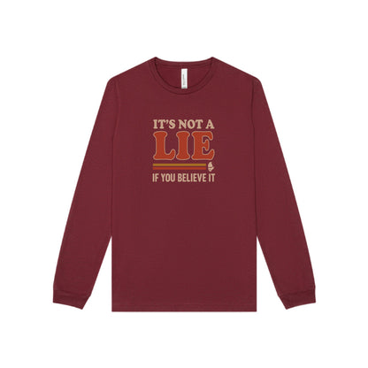 It’s Not a Lie, If You Believe It — George Costanza Retro Long Sleeve (Dark)