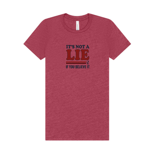 It’s Not a Lie, If You Believe It — George Costanza Retro Women's Tee (Light)