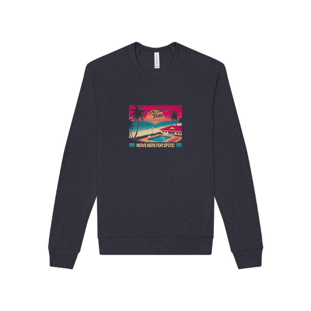 Del Boca Vista (Move Here For Spite!) — Seinfeld Retro Sweatshirt (Dark)