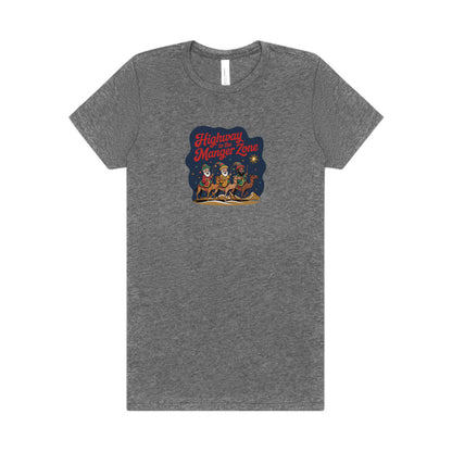 Highway to the Manger Zone — Top Gun-Inspired Christmas Women's Tee (Light)