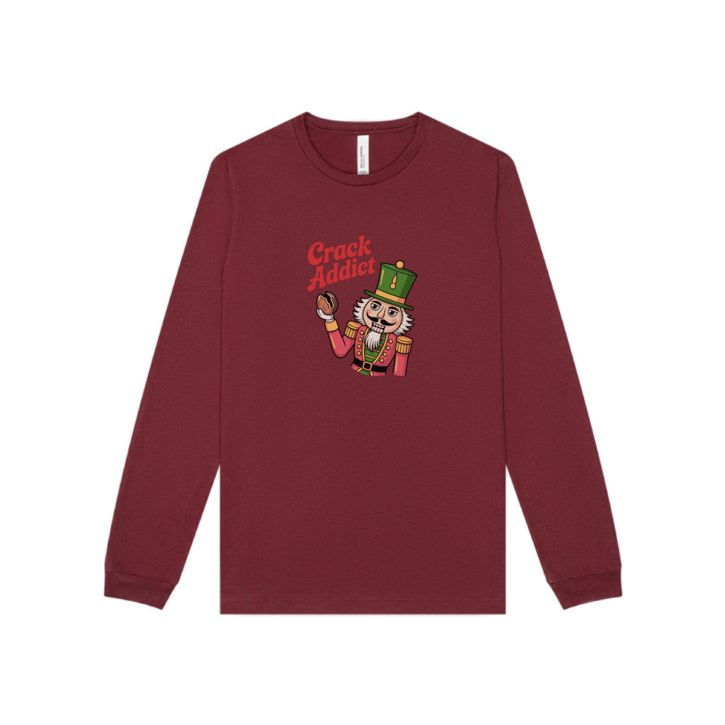 Crack Addict Nutcracker — Vintage Christmas Long Sleeve (Dark)