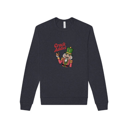Crack Addict Nutcracker — Vintage Christmas Sweatshirt (Dark)